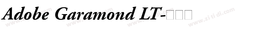 Adobe Garamond LT字体转换